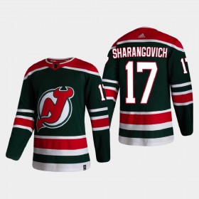 New Jersey Devils Hockeydrakt Yegor Sharangovich 17 2020-2021 Reverse Retro Authentic - Herre